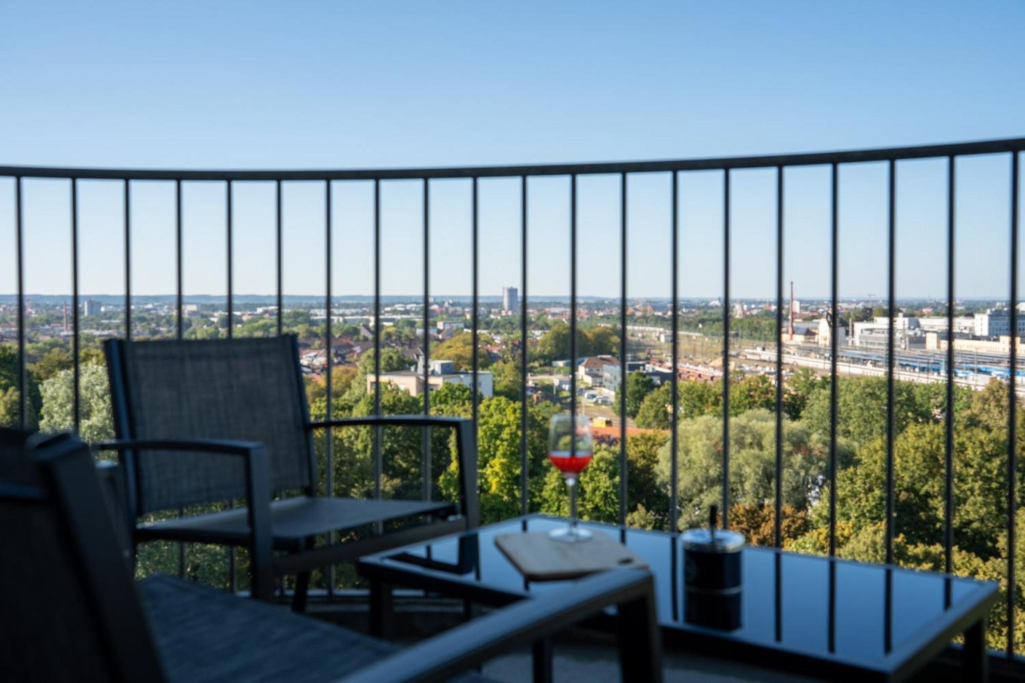 Helles Apartment Mit Tollem Blick Ueber 아우크스부르크 외부 사진